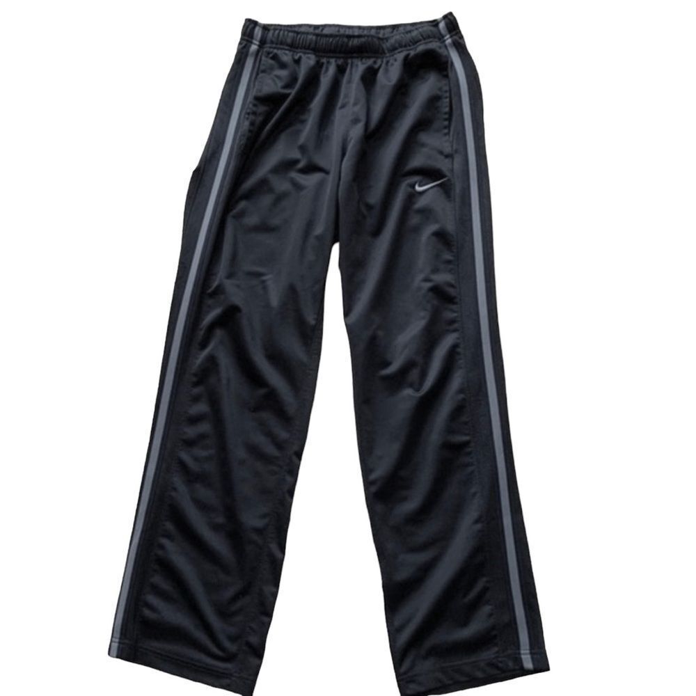 Nike Black‎ Gray Polyester Athletic Jogging Pants S
